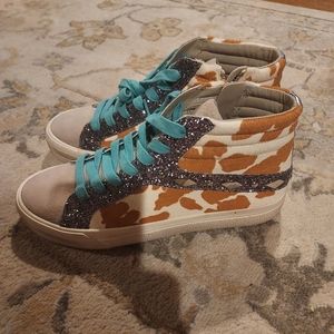 Gianni Bini Calf Print Snickers